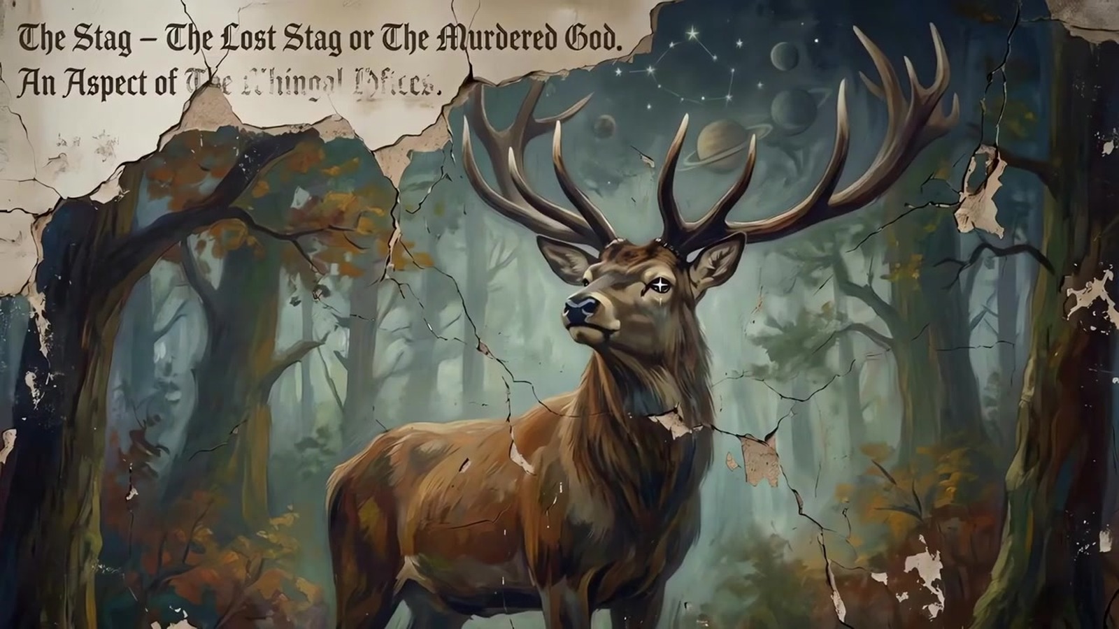 Aspect card: The Stag, the Lost Stag or the Murdered God